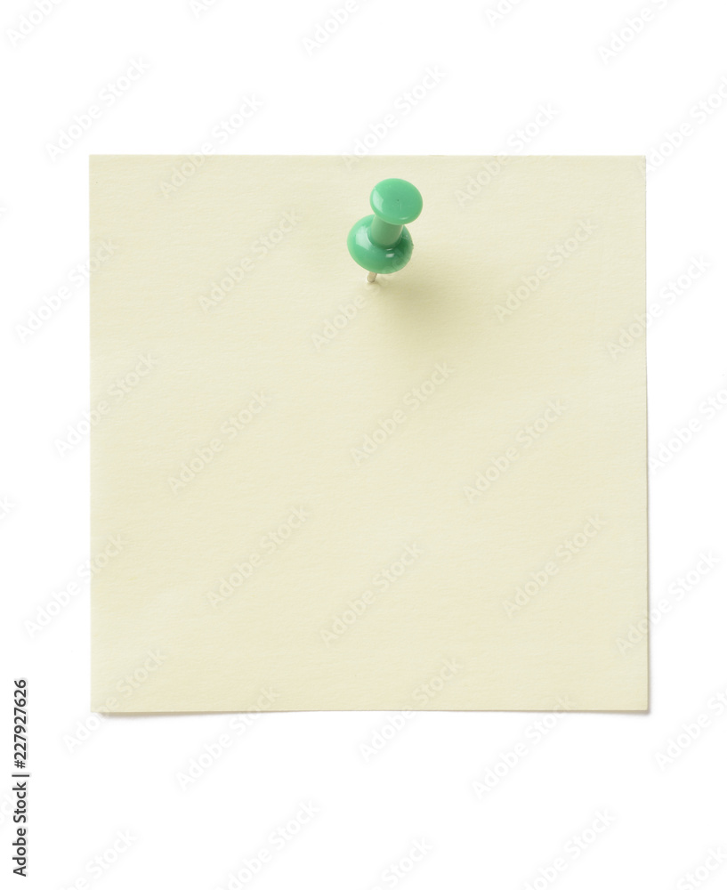 Notas adhesivas o post it clavada con marcador Stock Photo | Adobe Stock