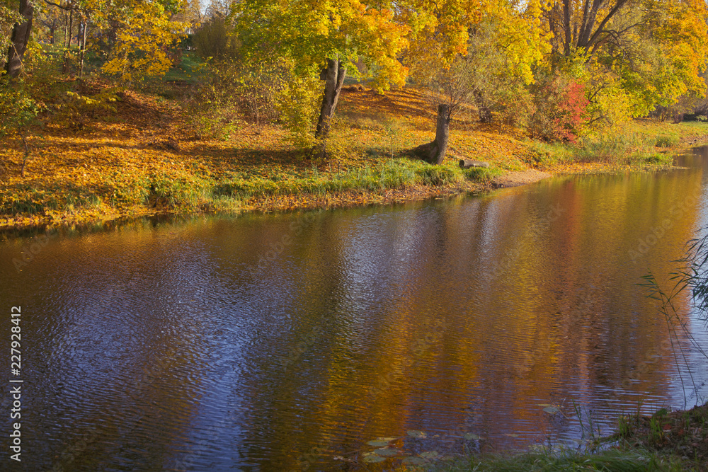 The calming autumn landscape The calming autumn landscape