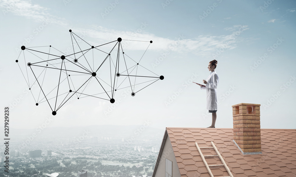 Medical industry connected to modern technologies Medical industry connected to modern technologies