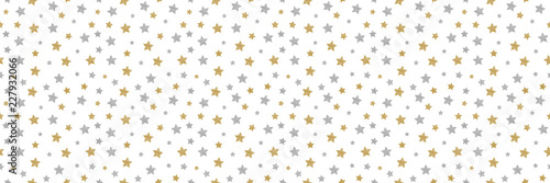 Seamless texture with hand drawn stars. Vector.