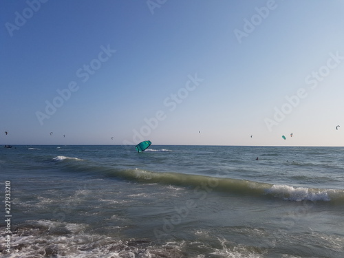 Windsurf on sea