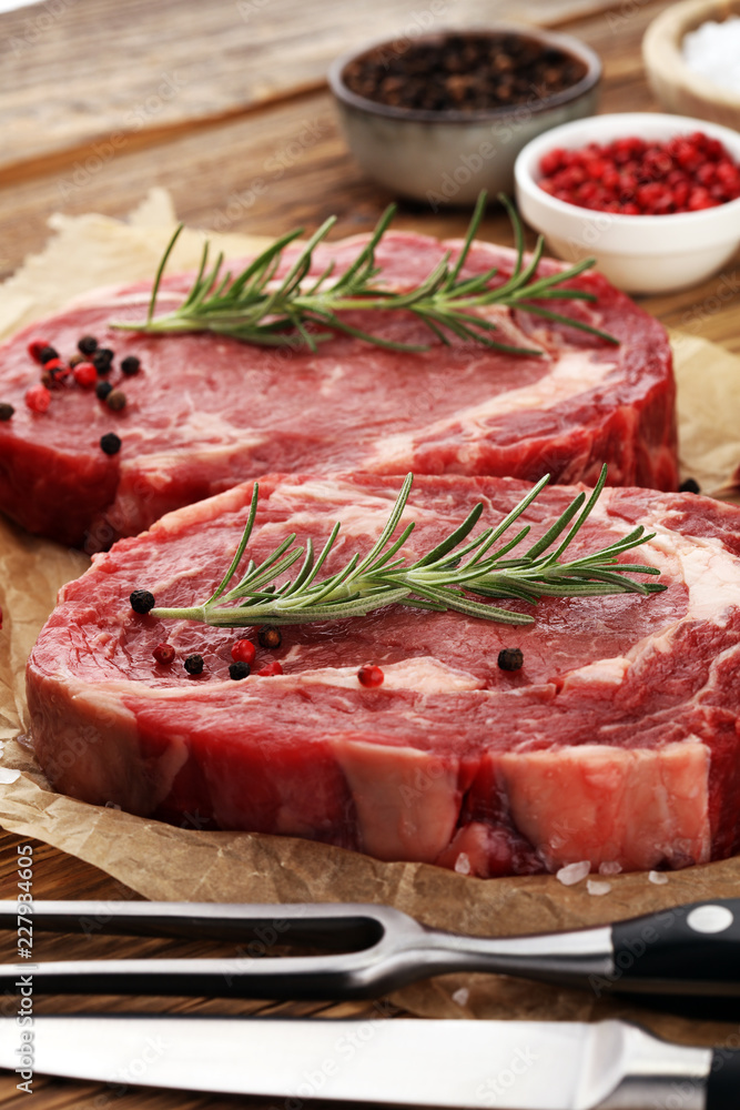 Steak raw. Barbecue Rib Eye Steak, dry Aged Wagyu Entrecote Steak. Steak raw. Barbecue Rib Eye Steak, dry Aged Wagyu Entrecote Steak.