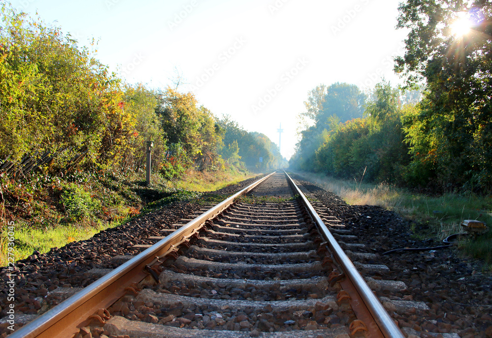 Fototapeta premium Bahngleise in Westerweye