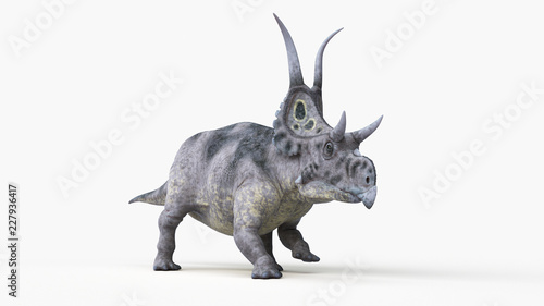 3d rendered illustration of a diabloceratops © Sebastian Kaulitzki