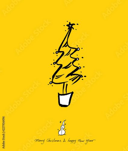 성탄절 / 손으로 그린 성탄전 카드