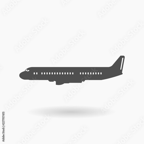 Aircraft Transport Icon Illustration silhouette