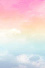 sun and cloud background with a pastel colored

