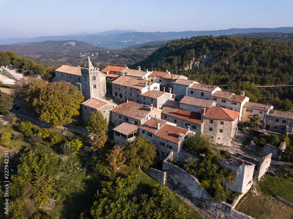Hum (Colmo; Cholm) is a medieval town in the central part of Istria, Croatia. Hum is listed as the smallest town in the world by Guinness World Records.