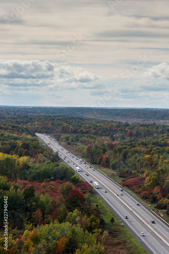 Highway in the fall