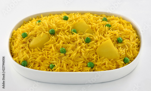 Matar Pulao, Green Peas cooked with Basmati Rice photo