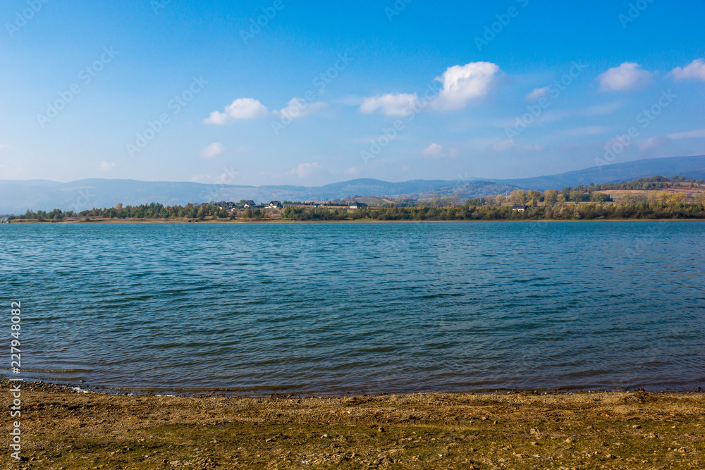 Bukowskie lake in Lubawka in Sudety, Silesia, Poland