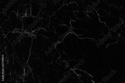 Black marble texture abstract background with high resolution,Natural monochrome patterns © Amphawan