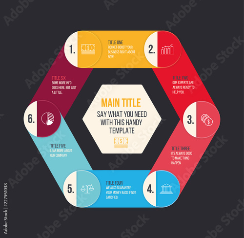 Cyclic circle business banner design.