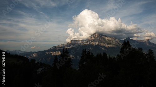 mountain in the french alps