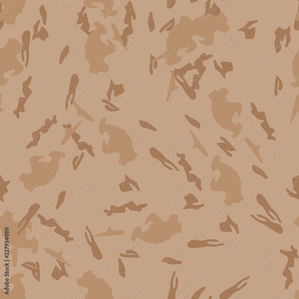 UFO military camouflage seamless pattern in different shades of beige and brown colors UFO military camouflage seamless pattern in different shades of beige and brown colors
