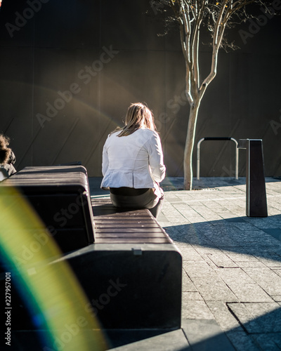 woman in the city