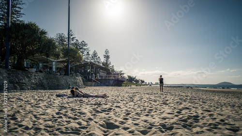 people on the beach australia