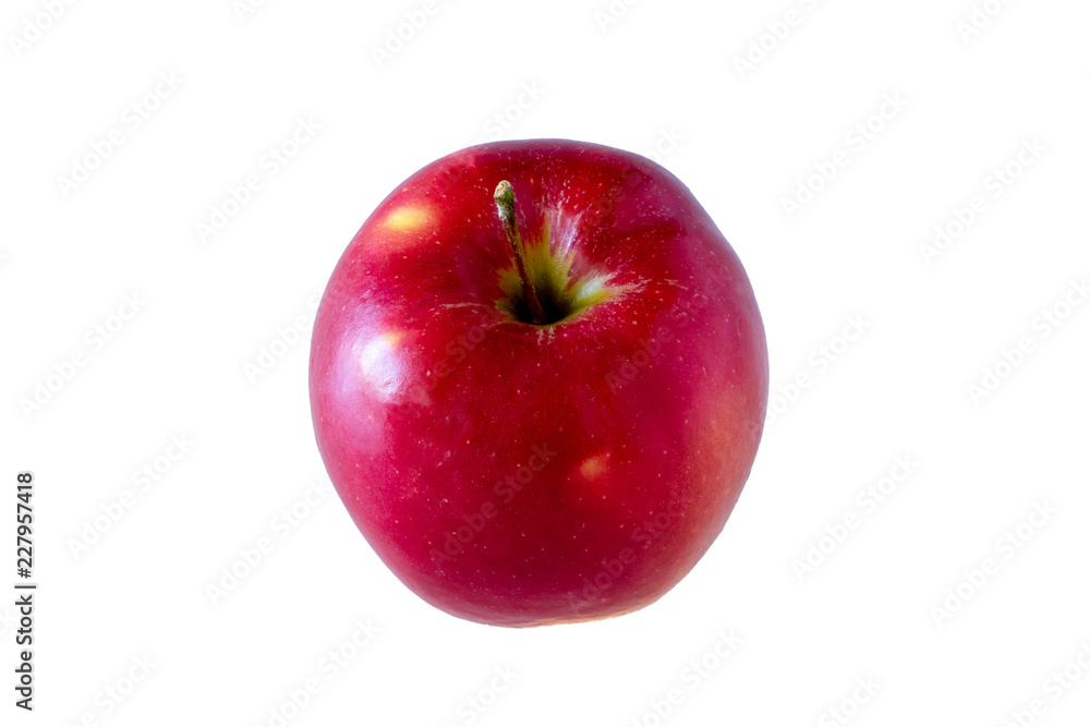 Red clean and natural apple from the top Red clean and natural apple from the top