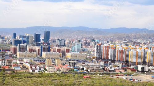 Ulaanbaatar - panorama of the capital city of Mongolia 
 #227958814