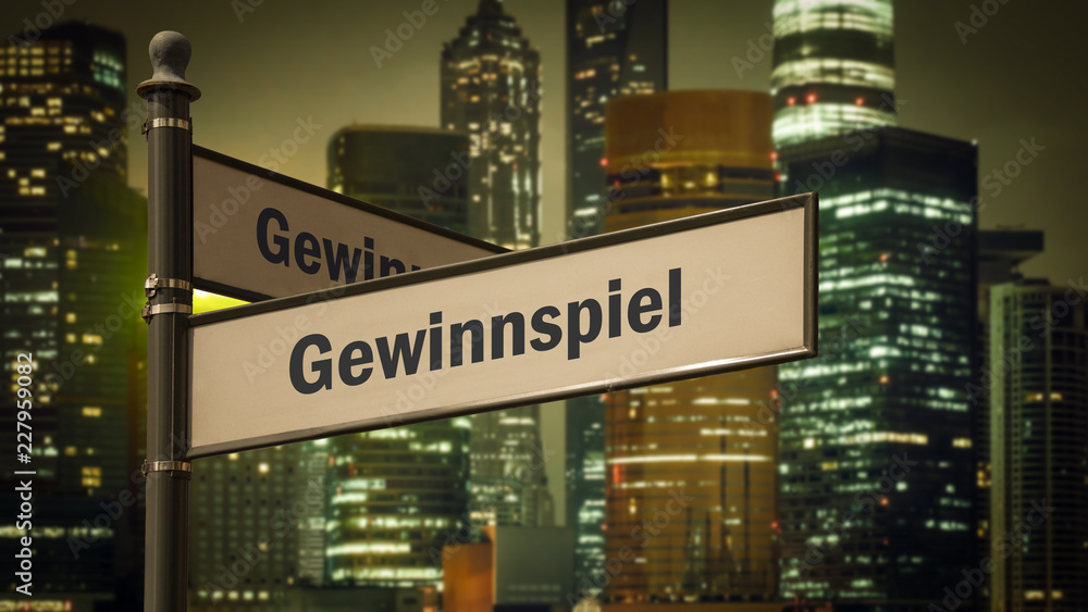 Obraz premium Schild 373 - Gewinnspiel
