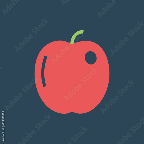 Silhouette icon apple