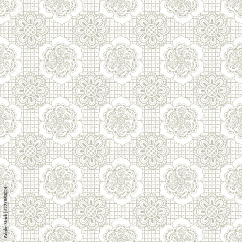 Seamless background with light floral patterns.