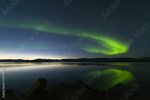 Aurora borealis in Northern Sweden
