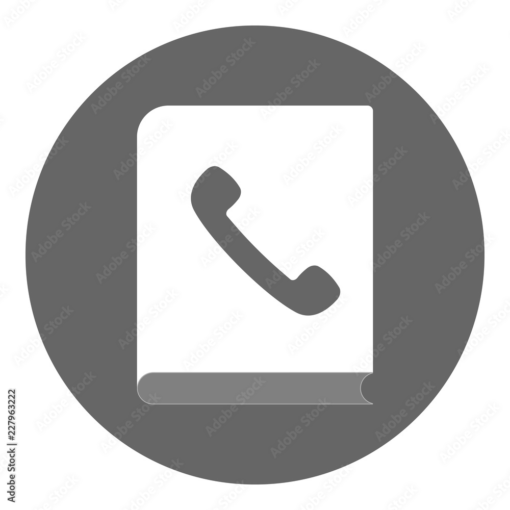 Telephone directory. Vector icon. Telephone directory. Vector icon.
