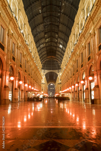 Vittorio Emanuele II Gallery in Milan, Italy © Arcansél