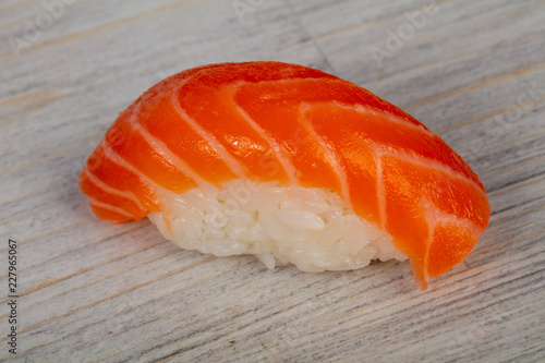 Japanese sushi with salmon