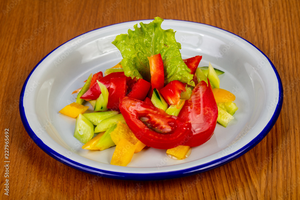 Vegetable tomato salad