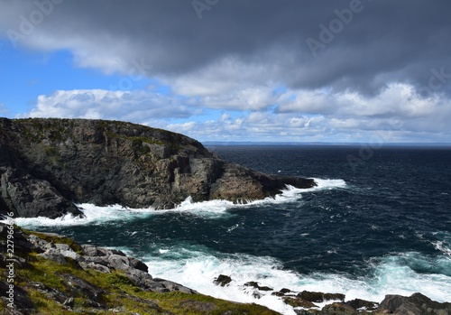  landscape along the Killick Coast, seascape at Cape St Francis , Avalon Peninsula, NL Canada 