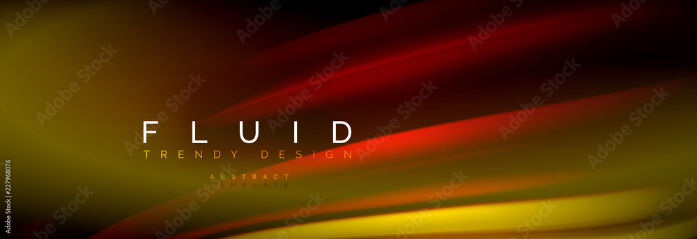 Fluid color wave line background. Trendy abstract layout template for business or technology presentation, internet poster or web brochure cover, wallpaper Fluid color wave line background. Trendy abstract layout template for business or technology presentation, internet poster or web brochure cover, wallpaper