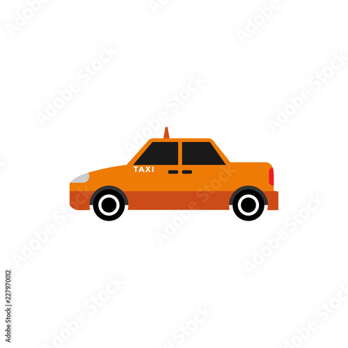 Taxi car graphic design element vector illustration