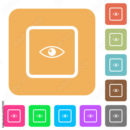 Preview object rounded square flat icons