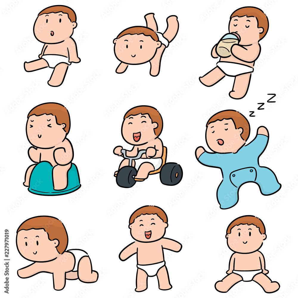 vector set of baby vector set of baby