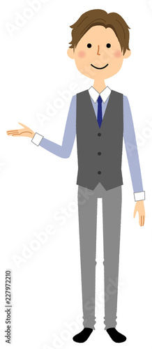 若い男性　説明