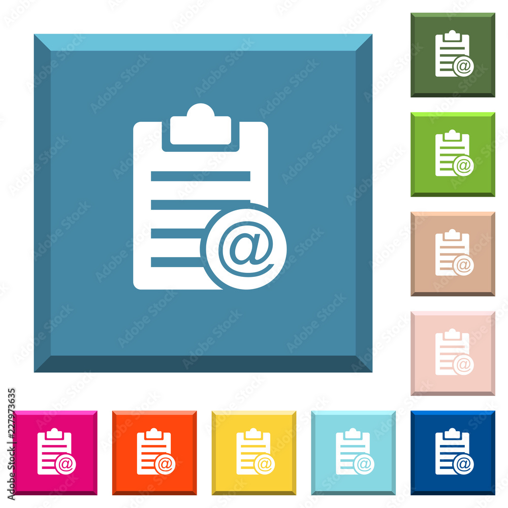 Send note as email white icons on edged square buttons Send note as email white icons on edged square buttons