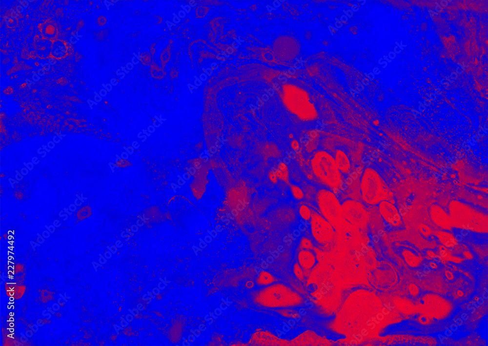 Fototapeta premium abstract pink blue marble texture, acrylics art