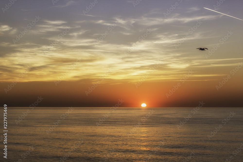 Obraz premium sunset over the sea