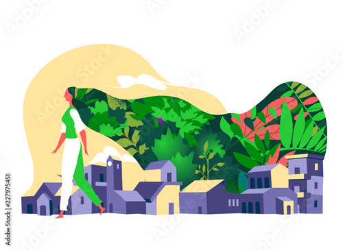 Mother Nature bring the green in the city