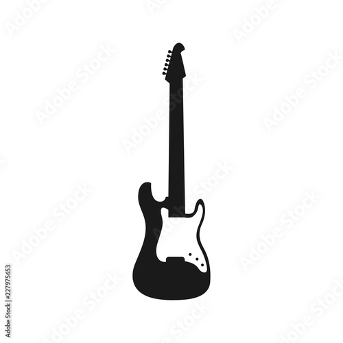 Electric guitar graphic design element vector illustration