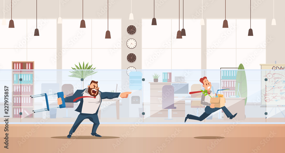 Dismissed, Loss Job. Vector Illustration. Dismissed, Loss Job. Vector Illustration.