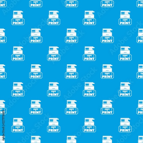 Copy and print pattern vector seamless blue repeat for any use photo