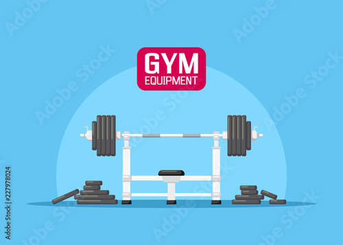 Gym equipment set
