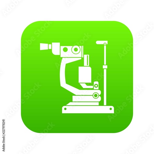 Phoropter icon digital green for any design isolated on white vector illustration