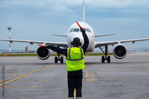 airplane at the airport
