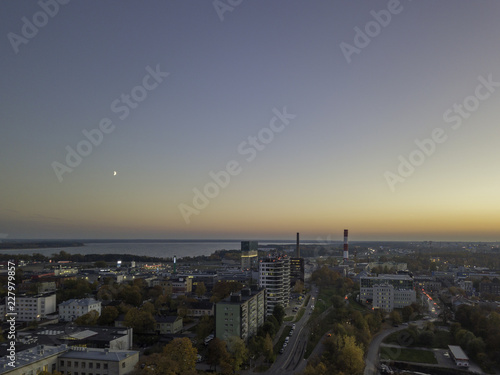 Aerial of city Tallinn  Estonia