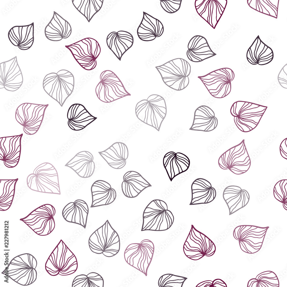 Dark Purple vector seamless abstract backdrop with leaves. Dark Purple vector seamless abstract backdrop with leaves.