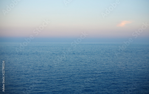 Fototapeta Naklejka Na Ścianę i Meble -  seascape in monaco on sunset. Horizontal image